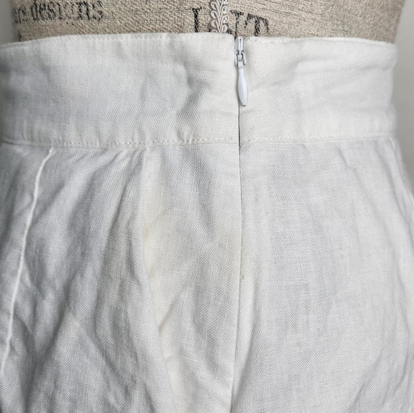 Assembly Label White Linen Skirt - Picture 7 of 14